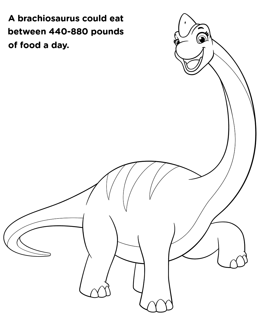 Coloriage Big Brachiosaurus Pat Patrouille - Pat patrouille à imprimer