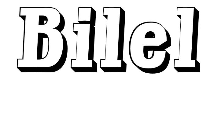 Coloriage Bilel - Prénom à imprimer