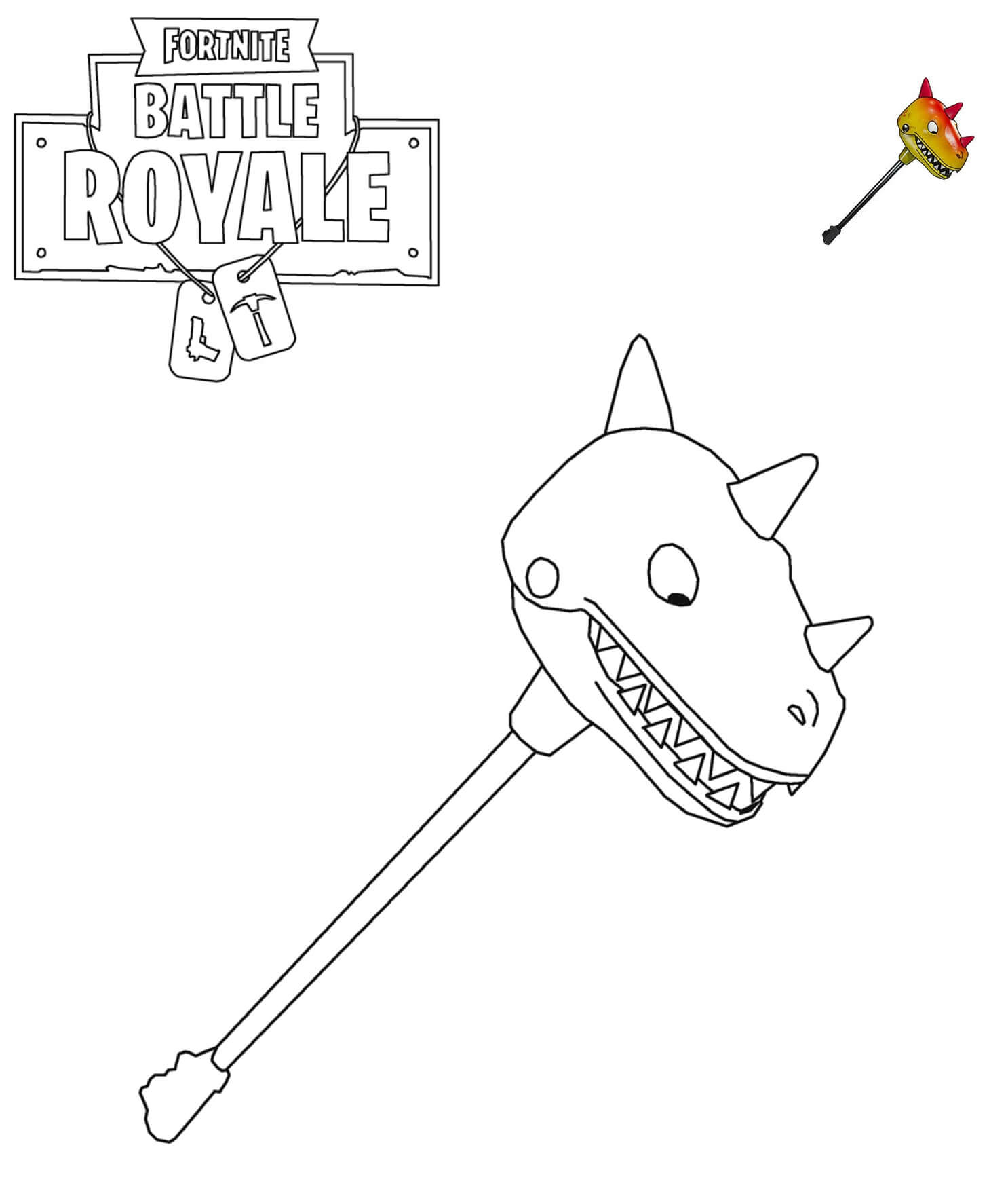 Coloriage Bitemark Fortnite Item - Fortnite à imprimer