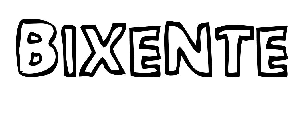 Coloriage Bixente - Prénom à imprimer