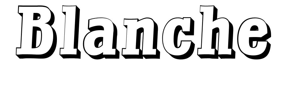 Coloriage Blanche - Prénom à imprimer