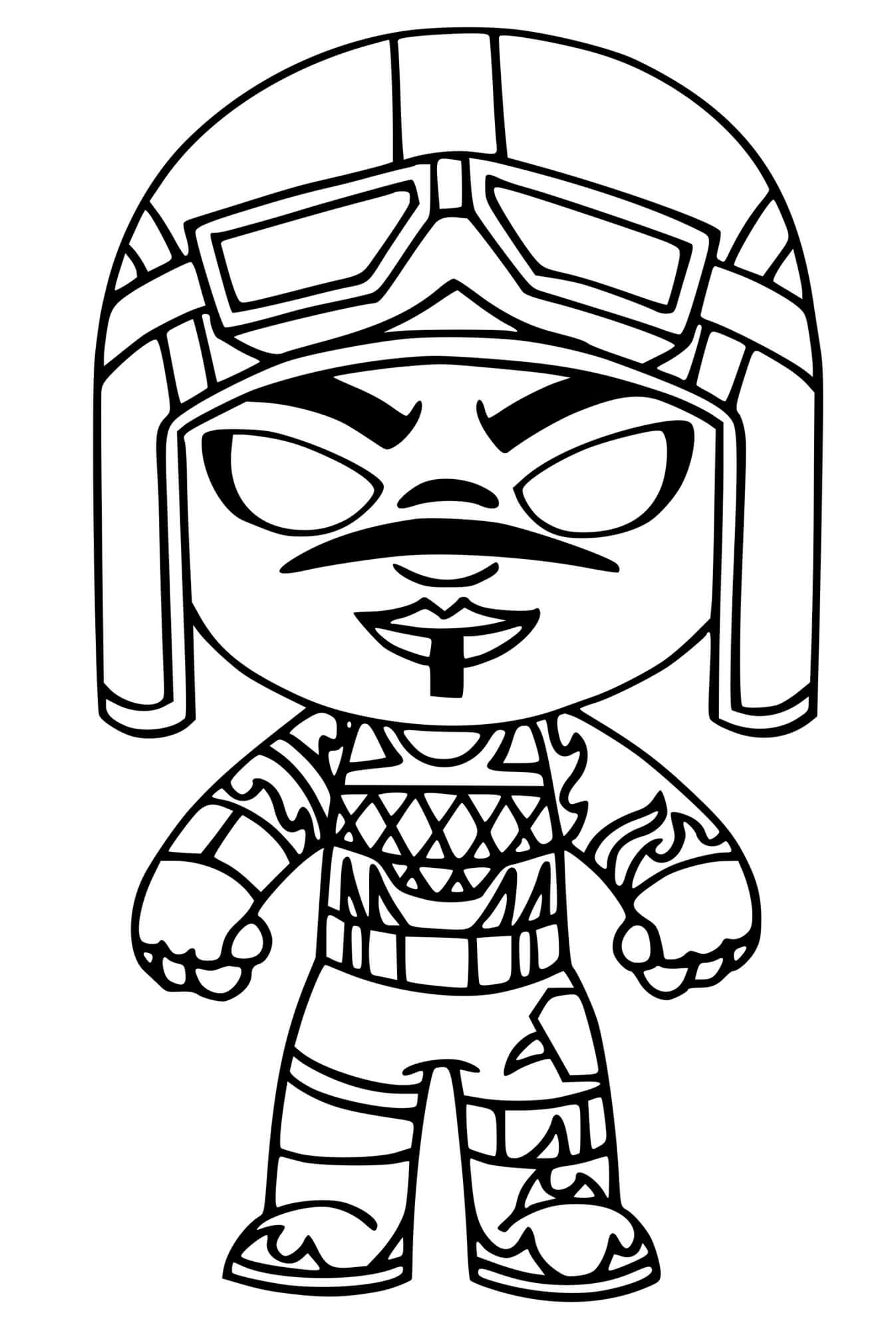 Coloriage Blaze Fortnite - Fortnite à imprimer