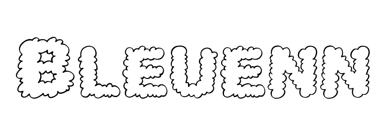 Coloriage Bleuenn - Prénom à imprimer