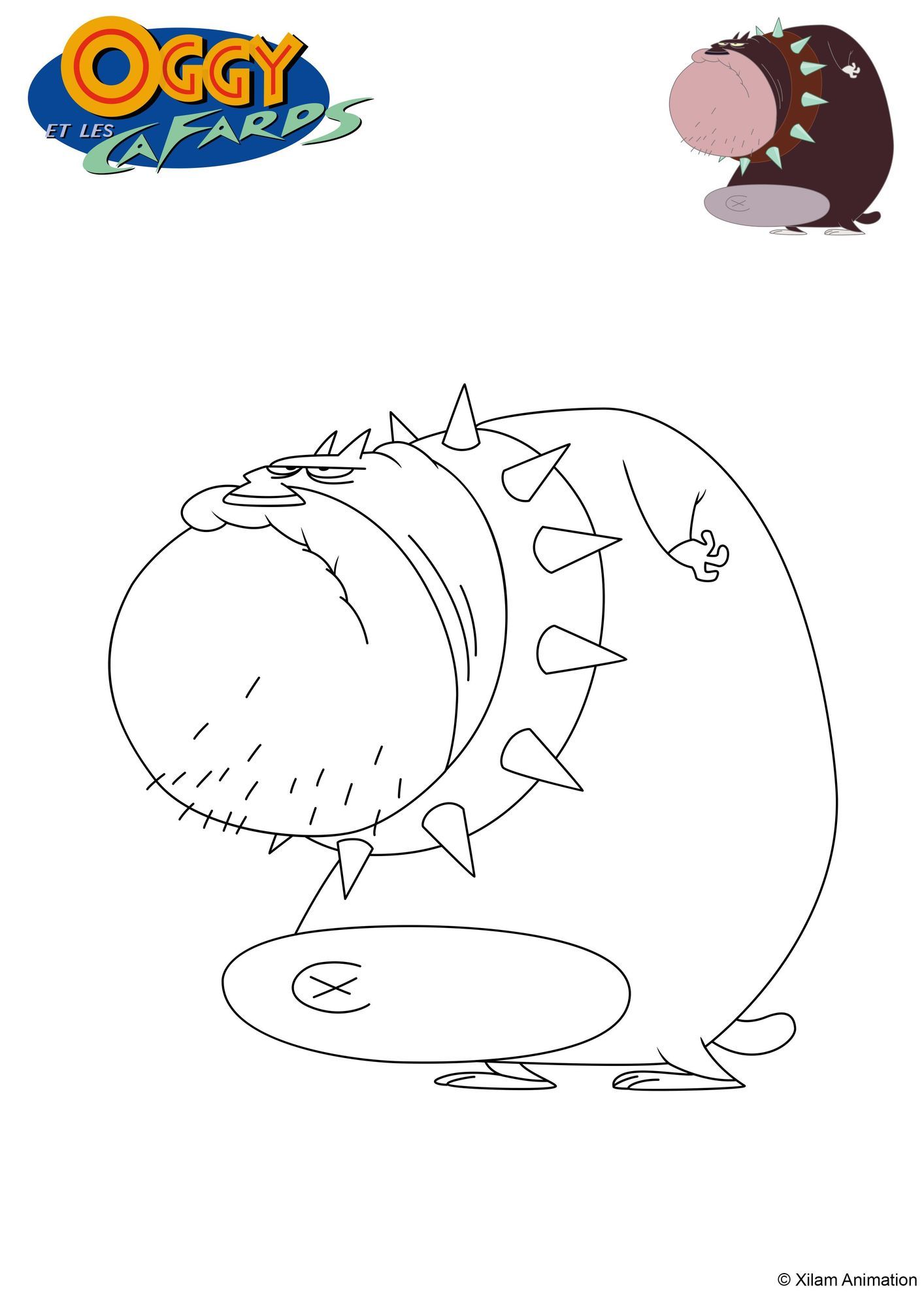 Coloriage Bob Le Chien - Gulli à imprimer