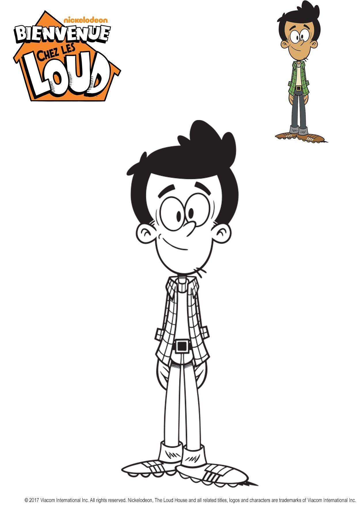 Coloriage Bobby Bienvenue Chez Les Loud - Gulli à imprimer