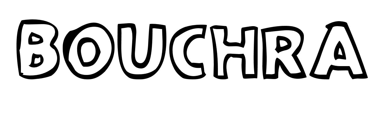 Coloriage Bouchra - Prénom à imprimer