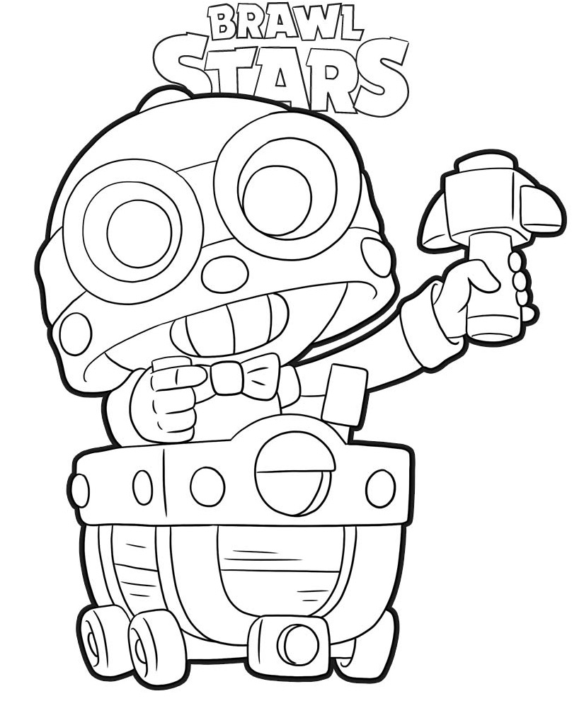 Coloriage Brawl Stars Carl - Brawl stars à imprimer