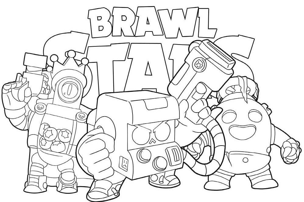 Coloriage Brawl stars