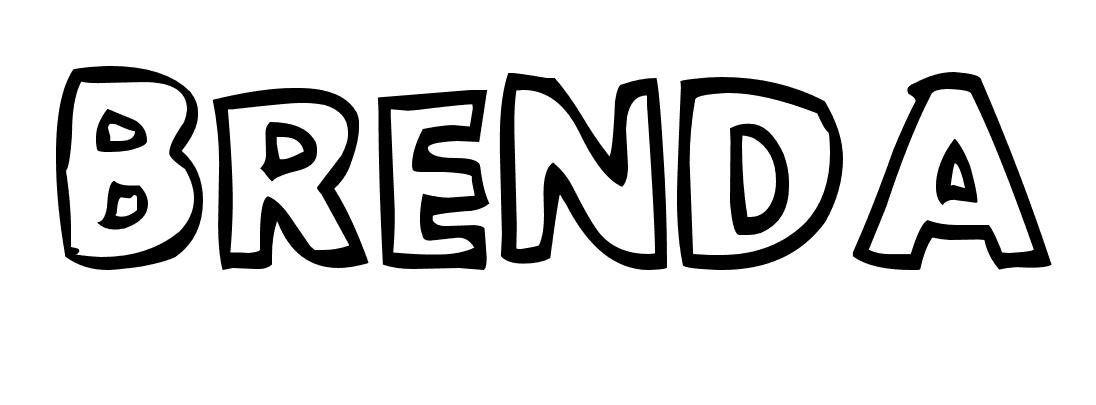Coloriage Brenda - Prénom à imprimer