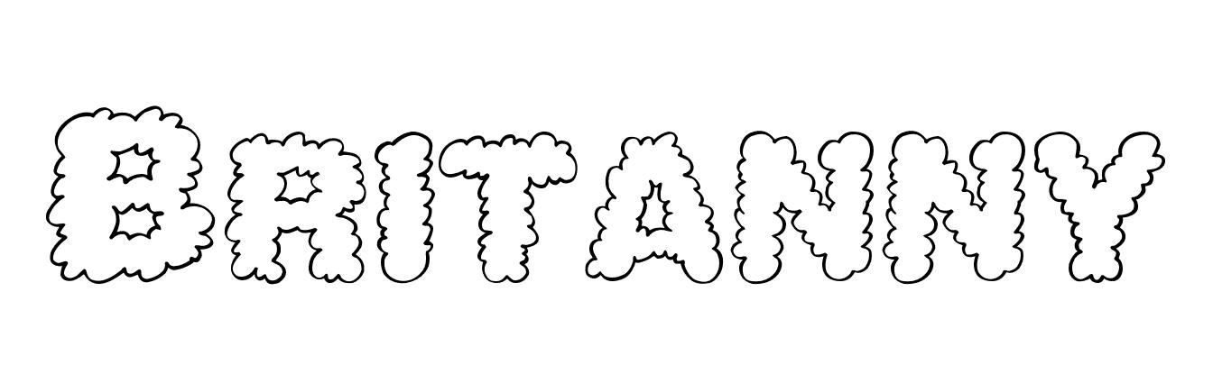 Coloriage Britanny - Prénom à imprimer