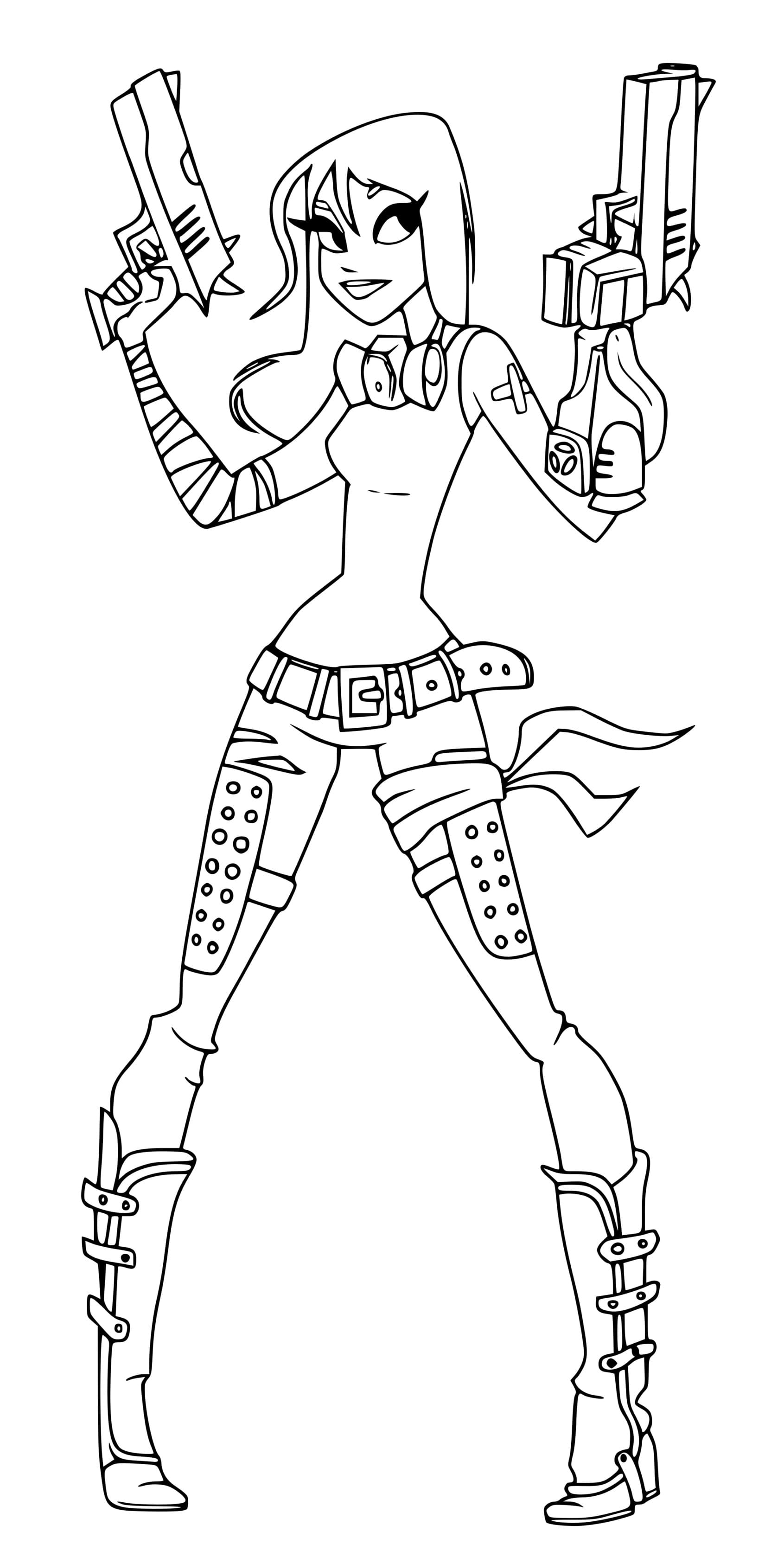 Coloriage Brite Bomber Rare Fortnite Skin - Fortnite à imprimer