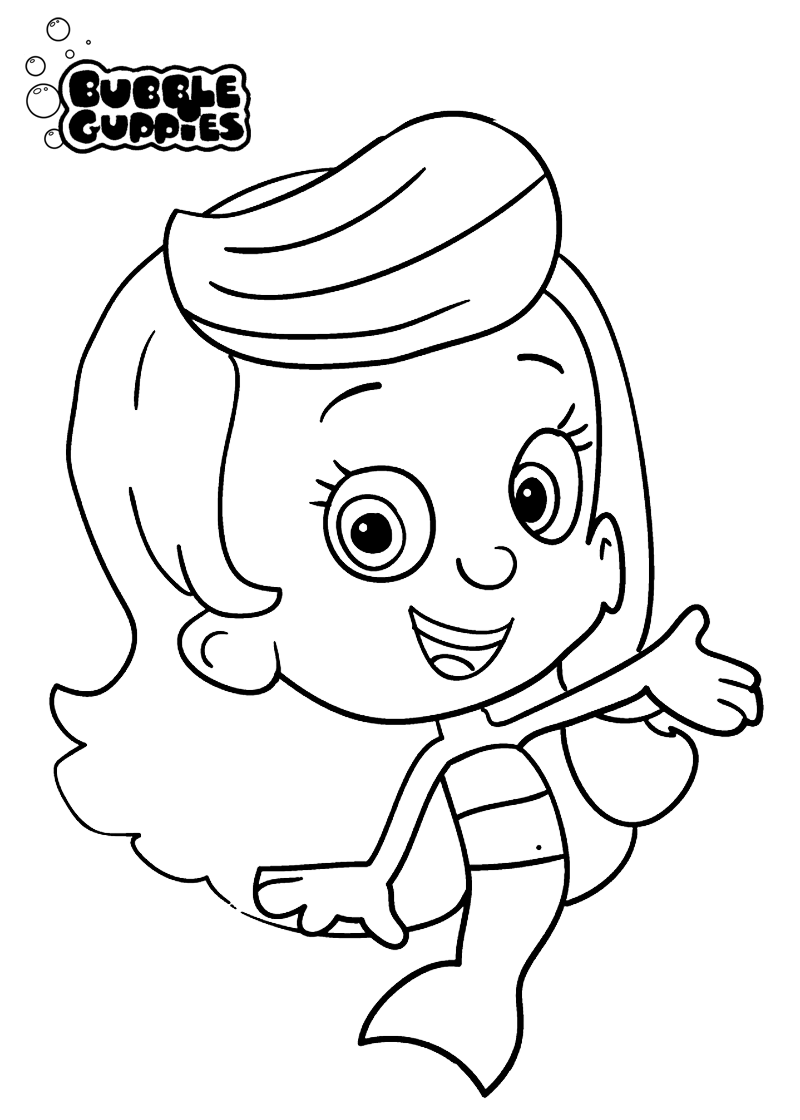 Coloriage Bubble Guppies 1 - Bubulle guppies à imprimer