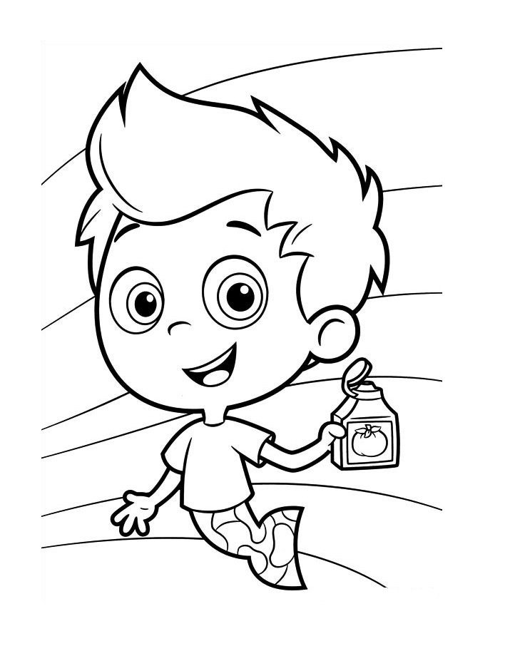 Coloriage Bubble Guppies 10 - Bubulle guppies à imprimer