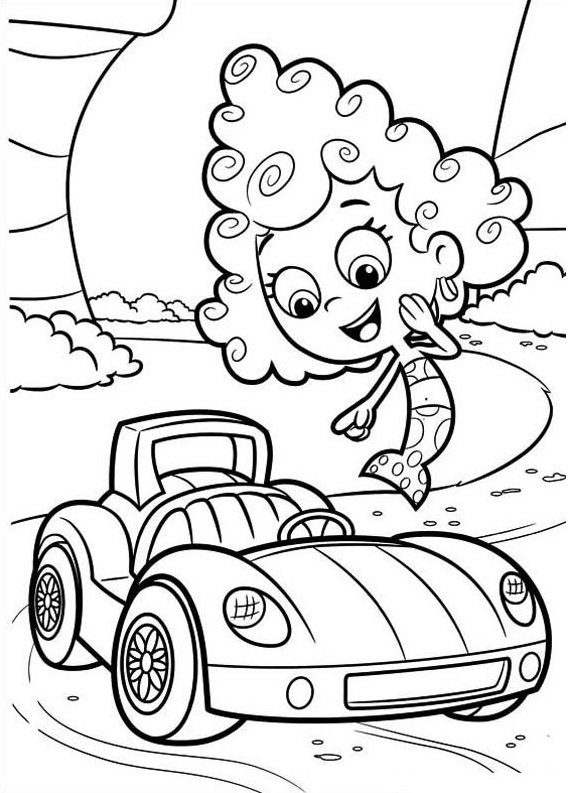 Coloriage Bubble Guppies 4 - Bubulle guppies à imprimer