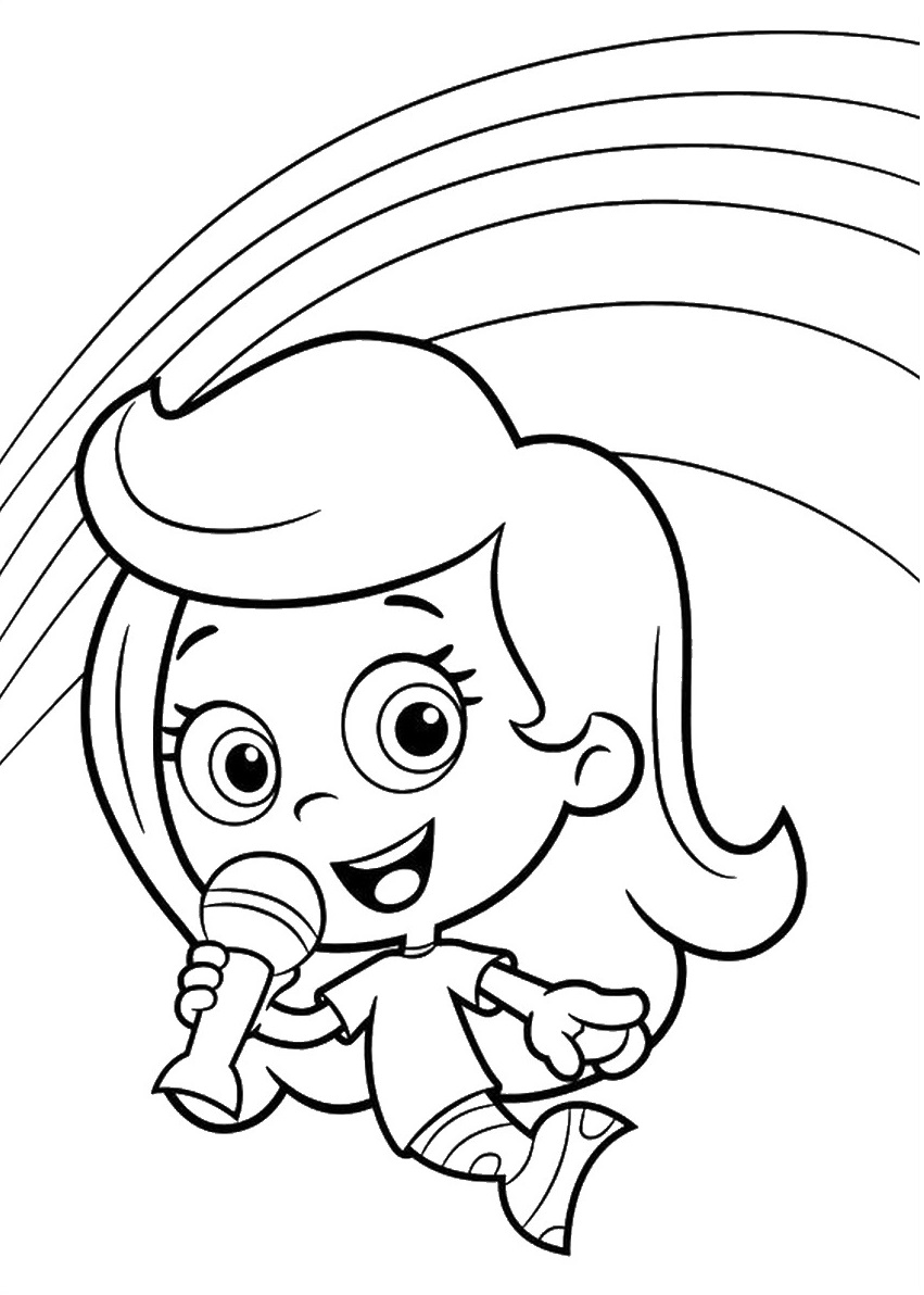 Coloriage Bubble Guppies 5 - Bubulle guppies à imprimer