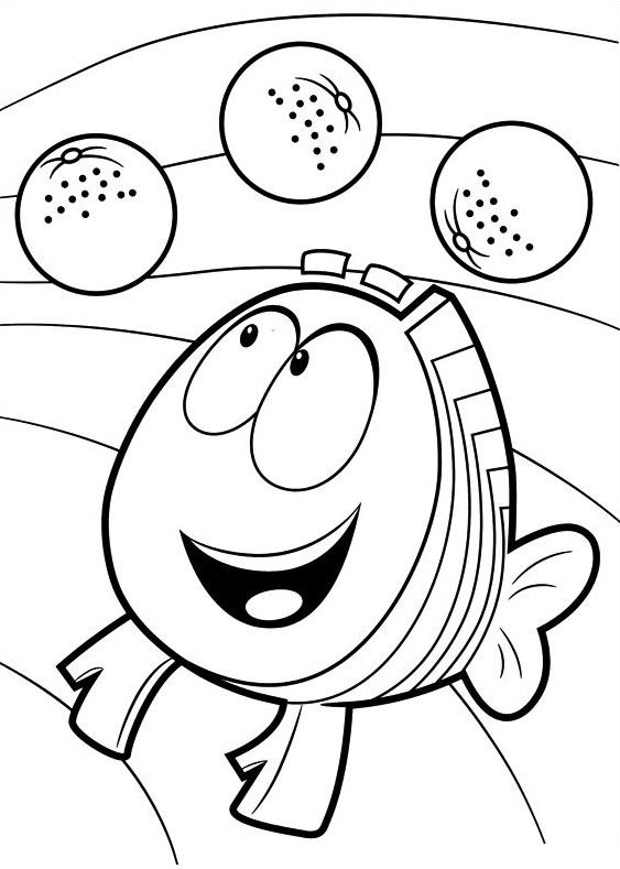 Coloriage Bubble Guppies 8 - Bubulle guppies à imprimer