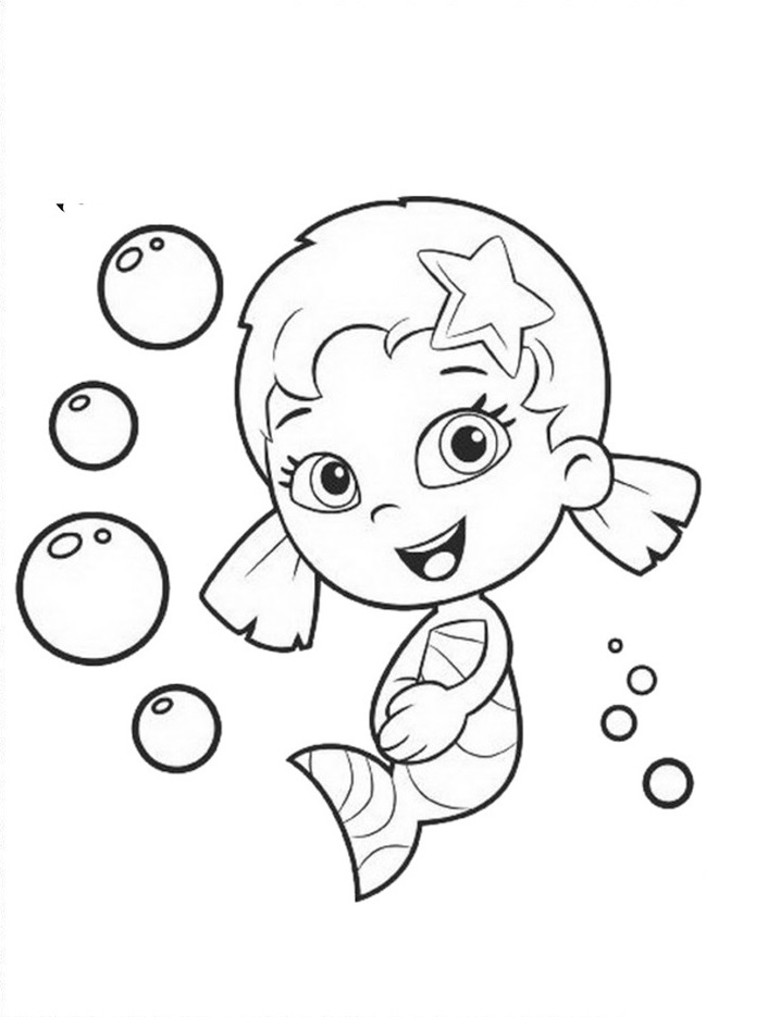 Coloriage Bubble Guppies 9 - Bubulle guppies à imprimer