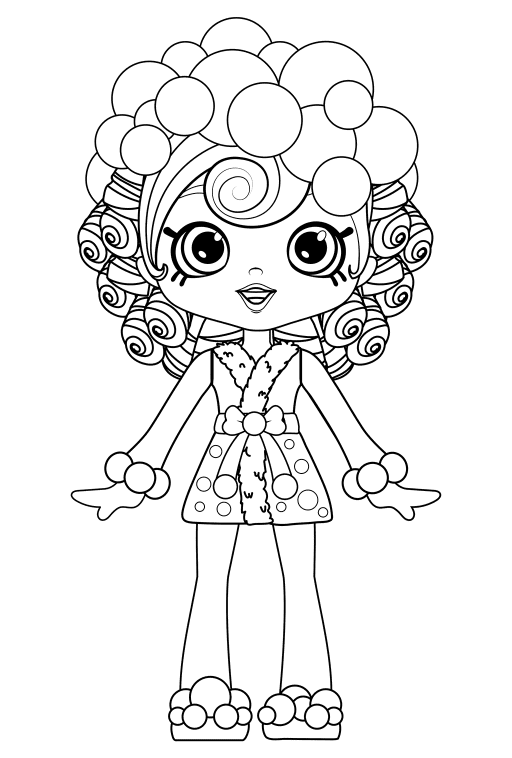 Coloriage Bubbleisha - Shoppies dolls à imprimer