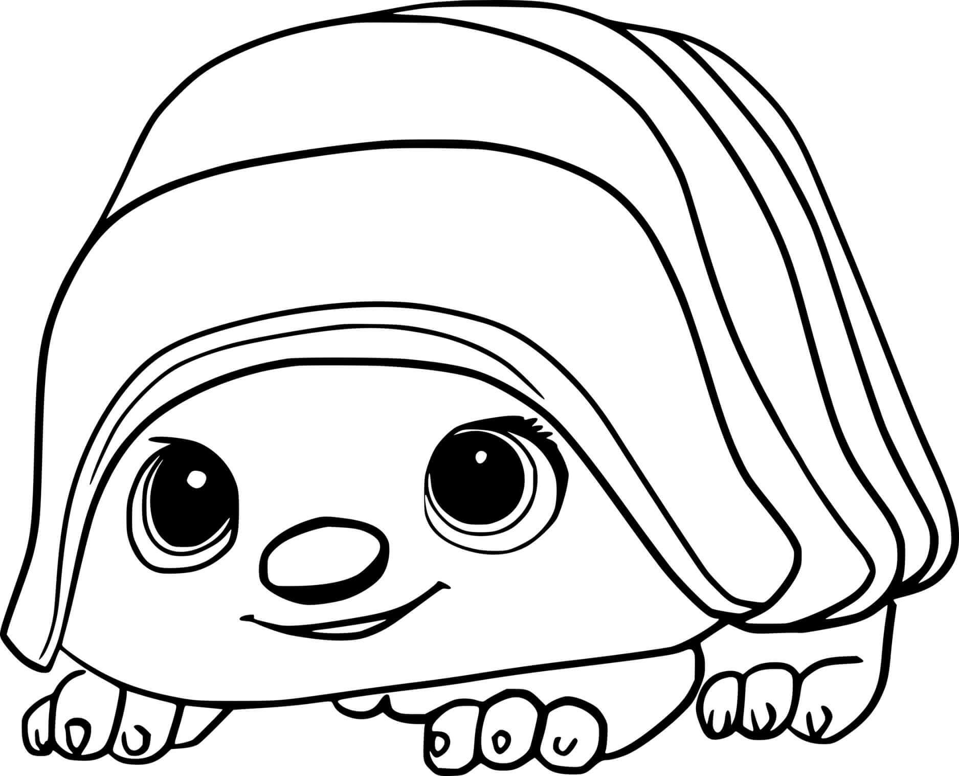 Coloriage Bug Armadillo Pug Tuk Tuk - Raya et le Dernier Dragon à imprimer