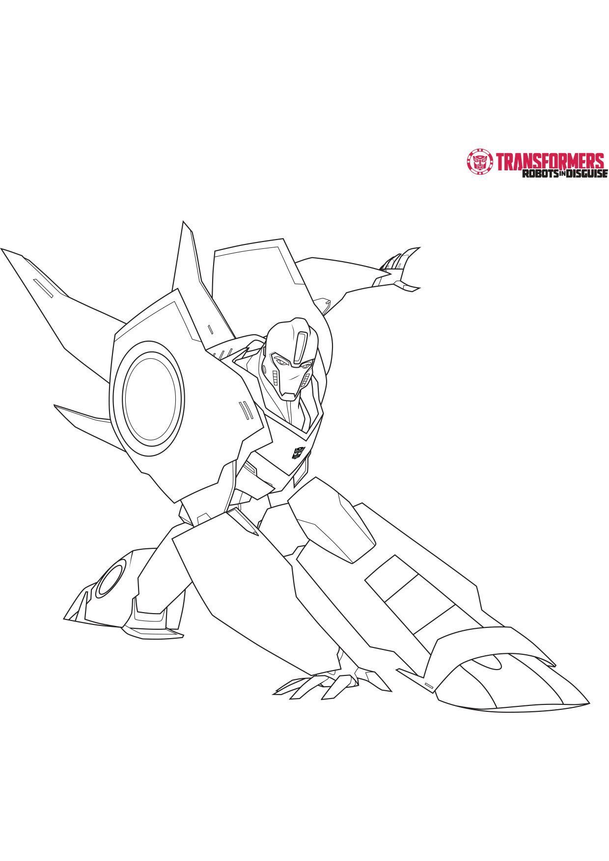Coloriage Bumblebee le robot jaune en transformation - Transformers à imprimer