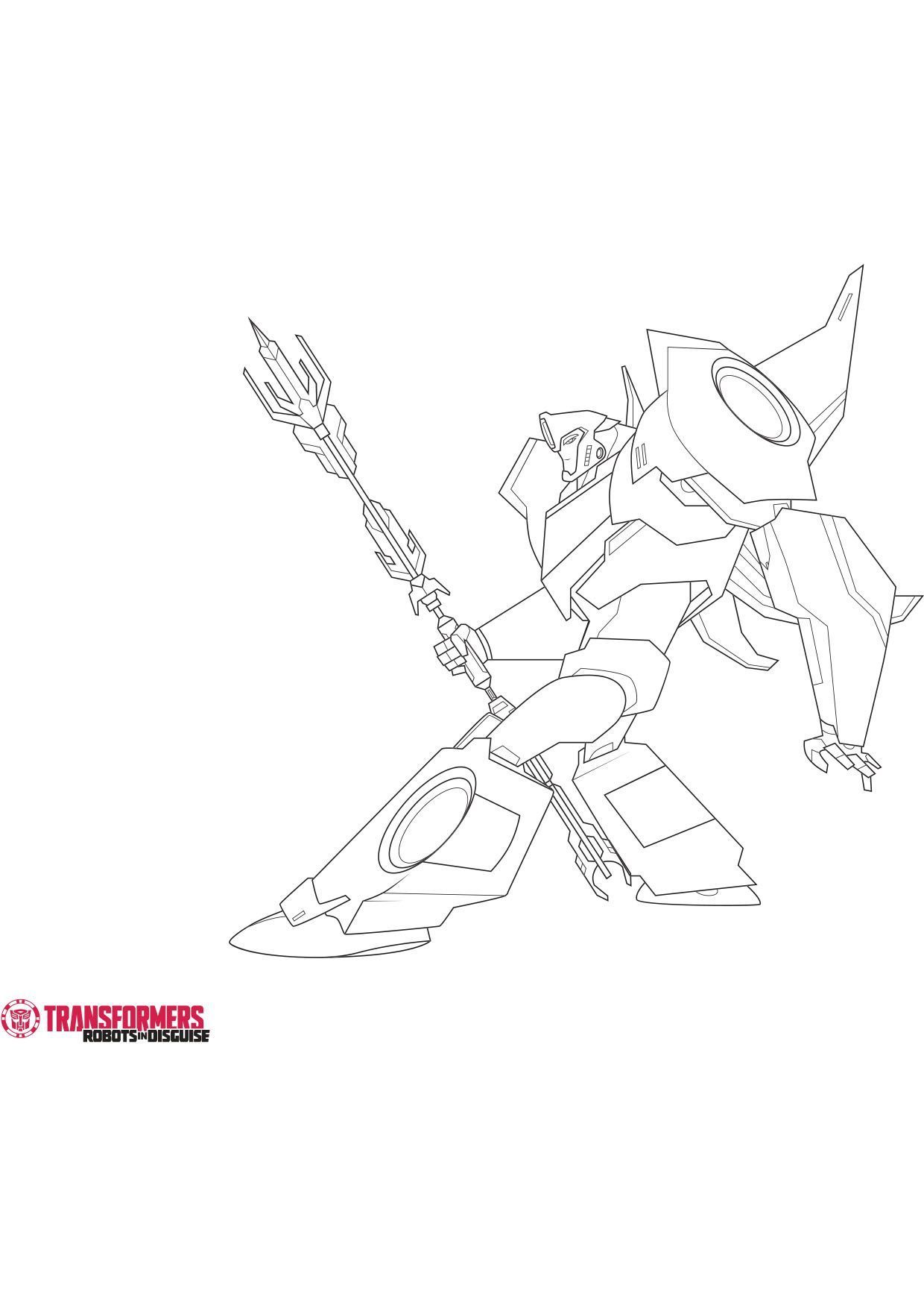 Coloriage Bumblebee en mode véhicule jaune vif - Transformers à imprimer