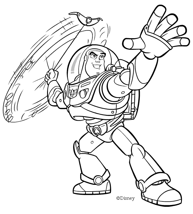 Coloriage Buzz L'Éclair - Toy story à imprimer