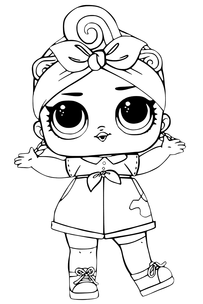 Coloriage Can Do Lol Surprise Series 3 Baby - Poupée LOL Surprise Hair Goals à imprimer