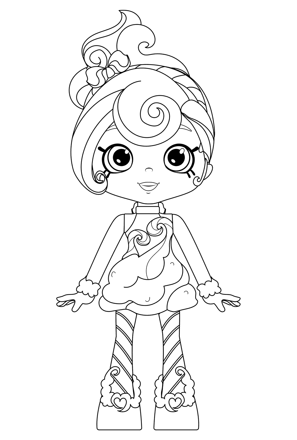 Coloriage Candy Sweets Of Shoppies - Shoppies dolls à imprimer