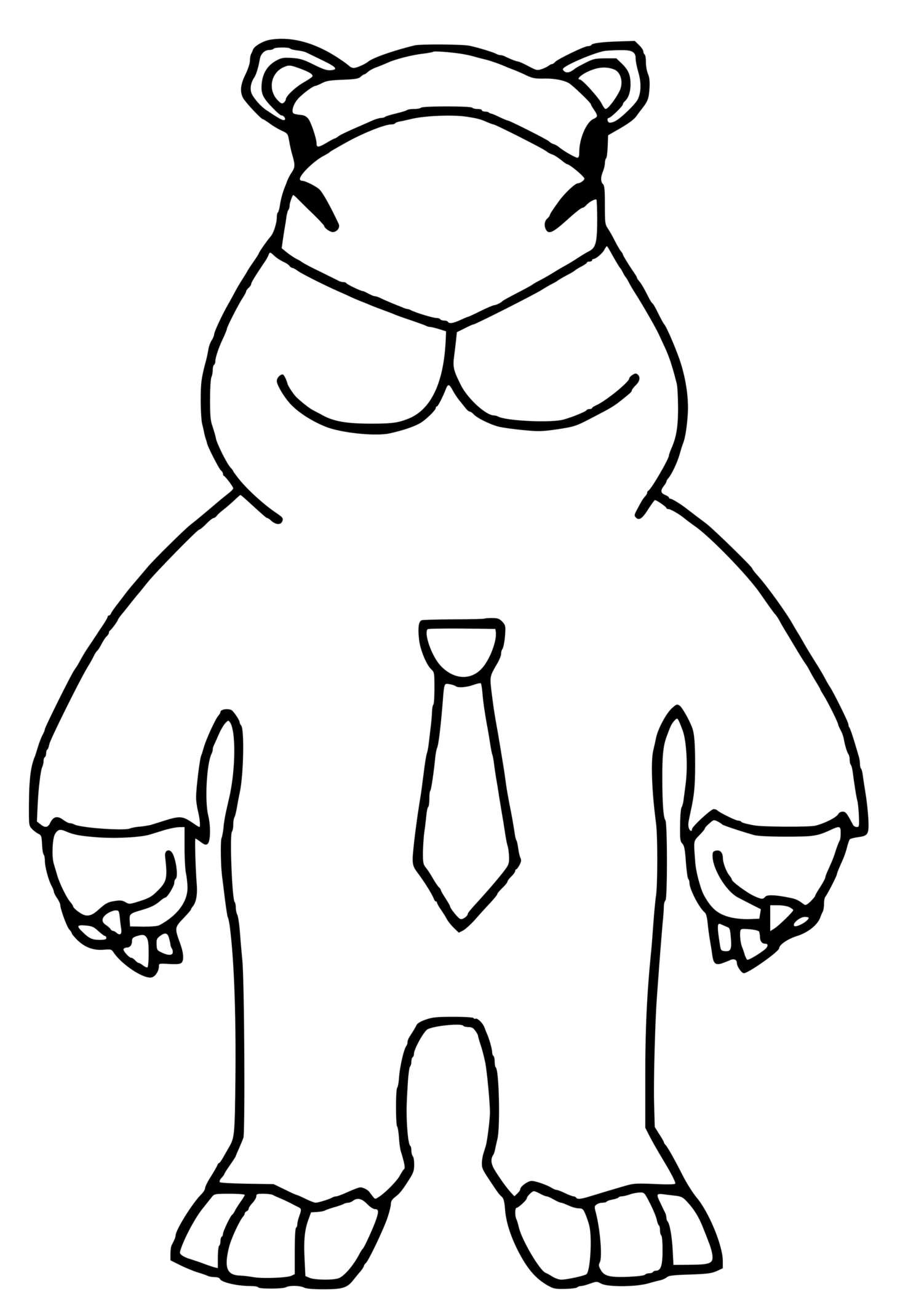 Coloriage Capybara Stumble Guys - Stumble guys à imprimer