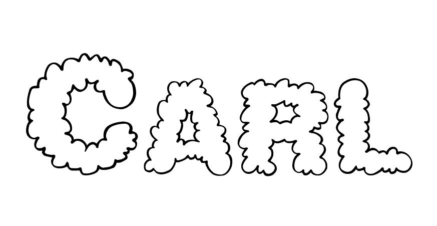 Coloriage Carl - Prénom à imprimer