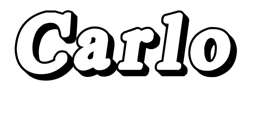 Coloriage Carlo - Prénom à imprimer