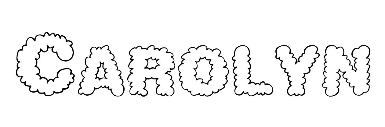 Coloriage Carolyn - Prénom à imprimer