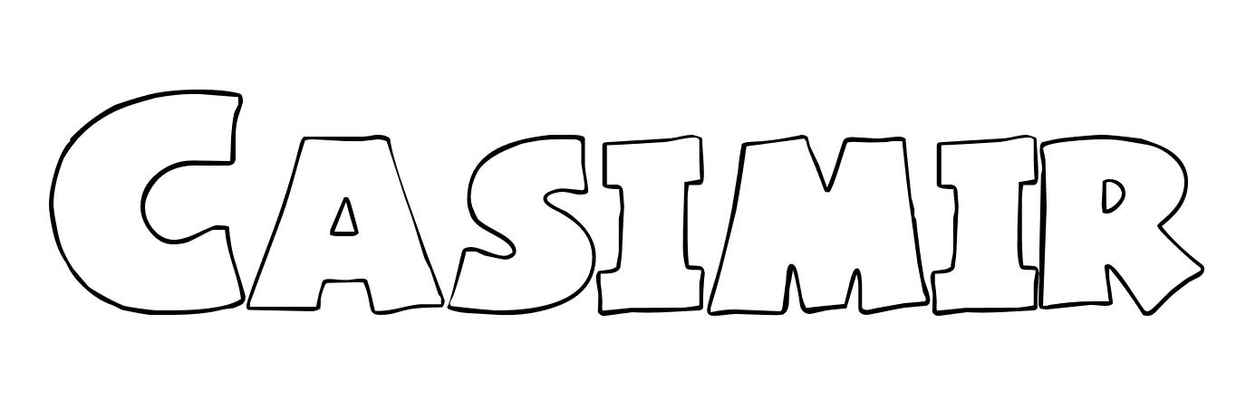 Coloriage Casimir - Prénom à imprimer