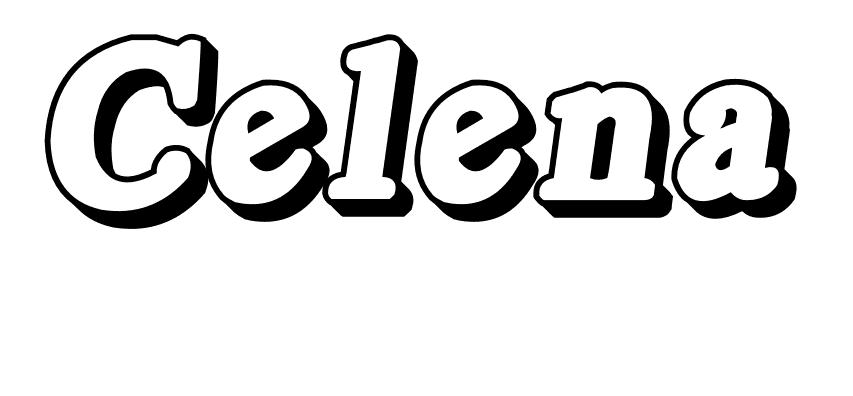 Coloriage Celena - Prénom à imprimer
