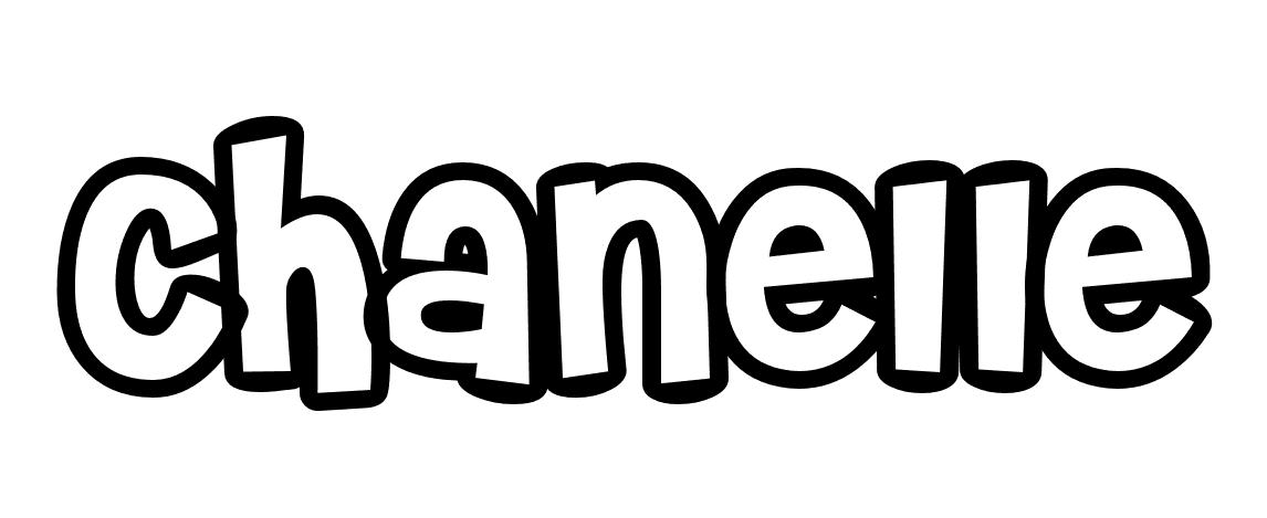 Coloriage Chanelle - Prénom à imprimer