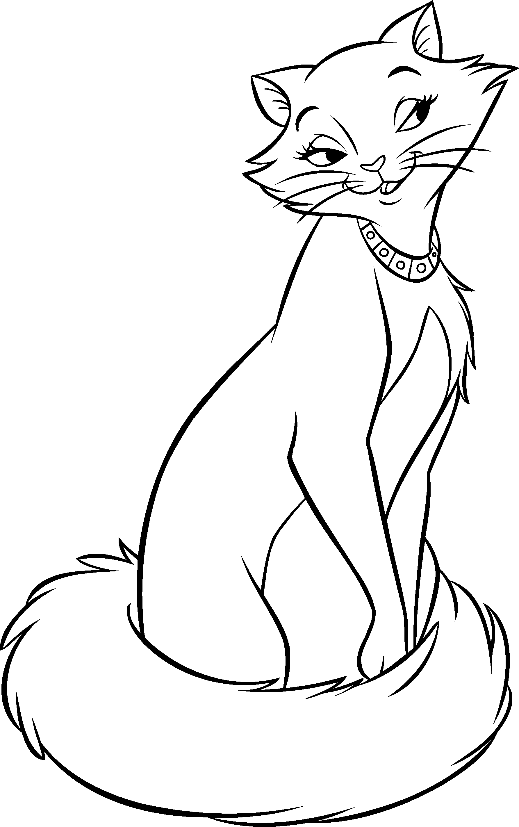 Coloriage Chat Duchesse Aristochats Disney - Aristochats à imprimer