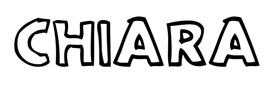 Coloriage Chiara - Prénom à imprimer