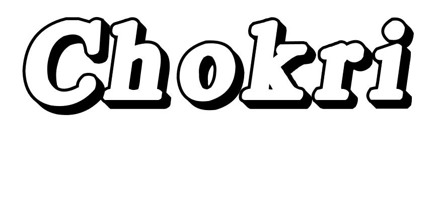 Coloriage Chokri - Prénom à imprimer