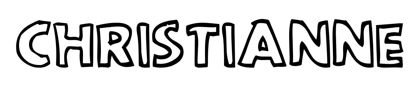 Coloriage Christianne - Prénom à imprimer