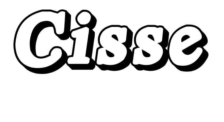 Coloriage Cisse - Prénom à imprimer