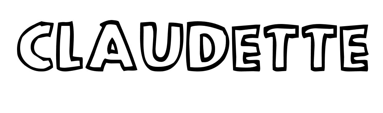 Coloriage Claudette - Prénom à imprimer