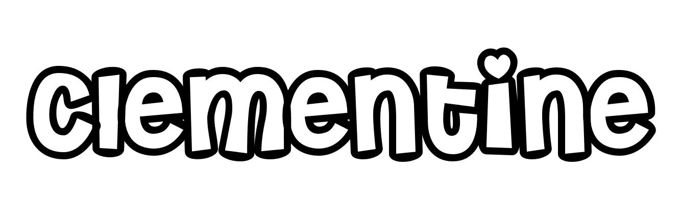 Coloriage Clementine - Prénom à imprimer