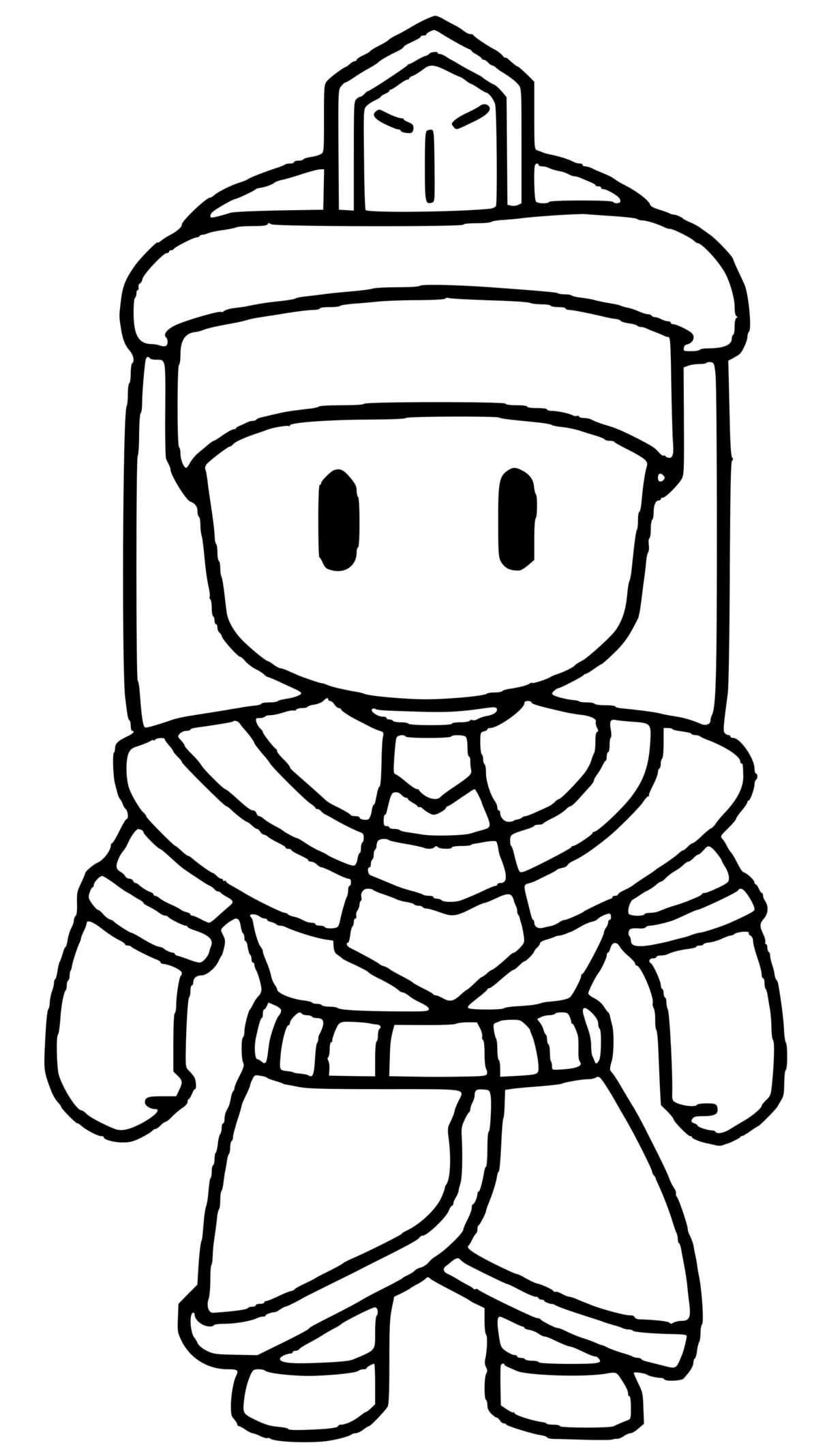 Coloriage Cleopatra Stumble Guys - Stumble guys à imprimer