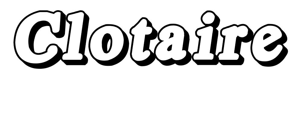 Coloriage Clotaire - Prénom à imprimer