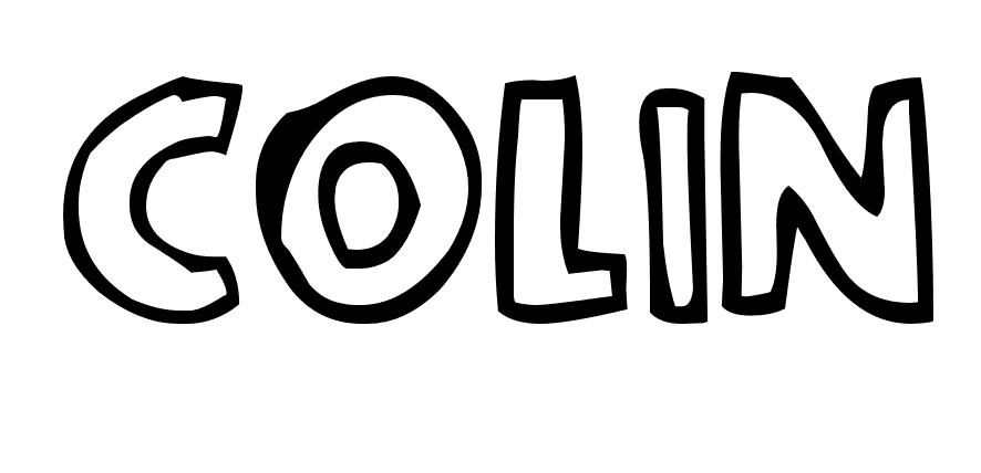 Coloriage Colin - Prénom à imprimer