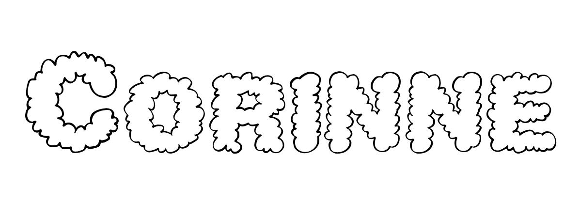 Coloriage Corinne - Prénom à imprimer