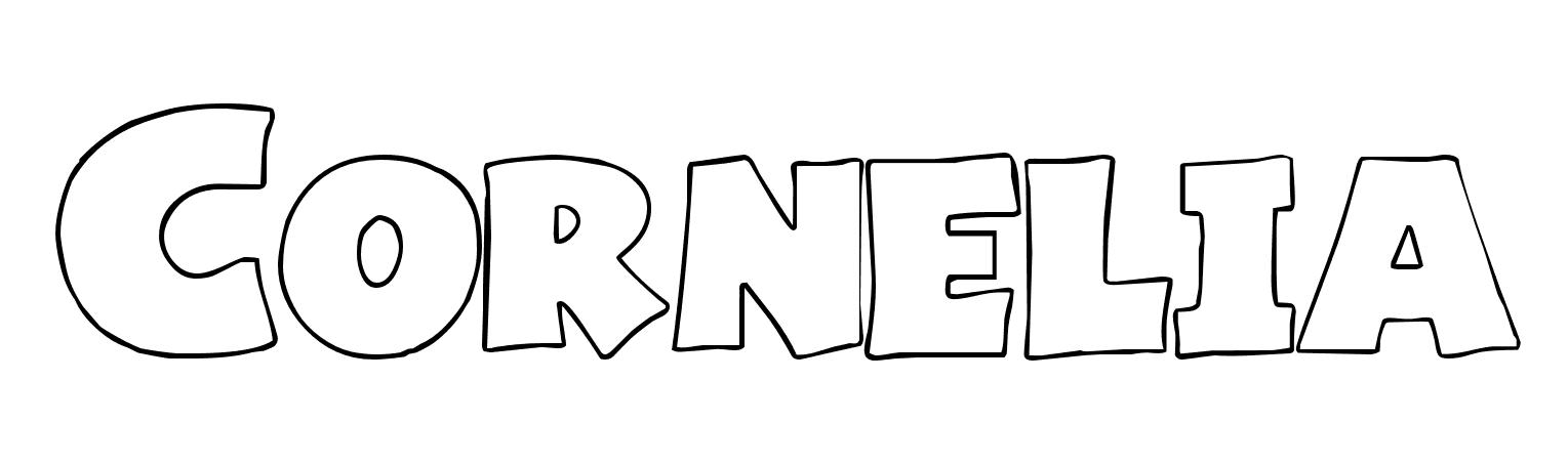 Coloriage Cornelia - Prénom à imprimer