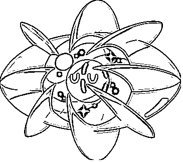 Coloriage Cosmovum Pokémon légendaire Gen 7 - Pokémon légendaire à imprimer