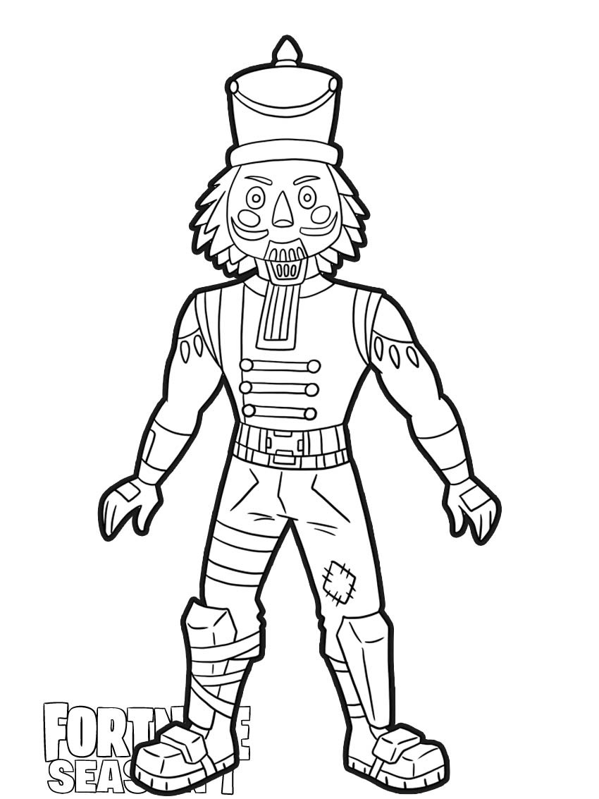 Coloriage Peau Crackshot Fortnite - Fortnite à imprimer