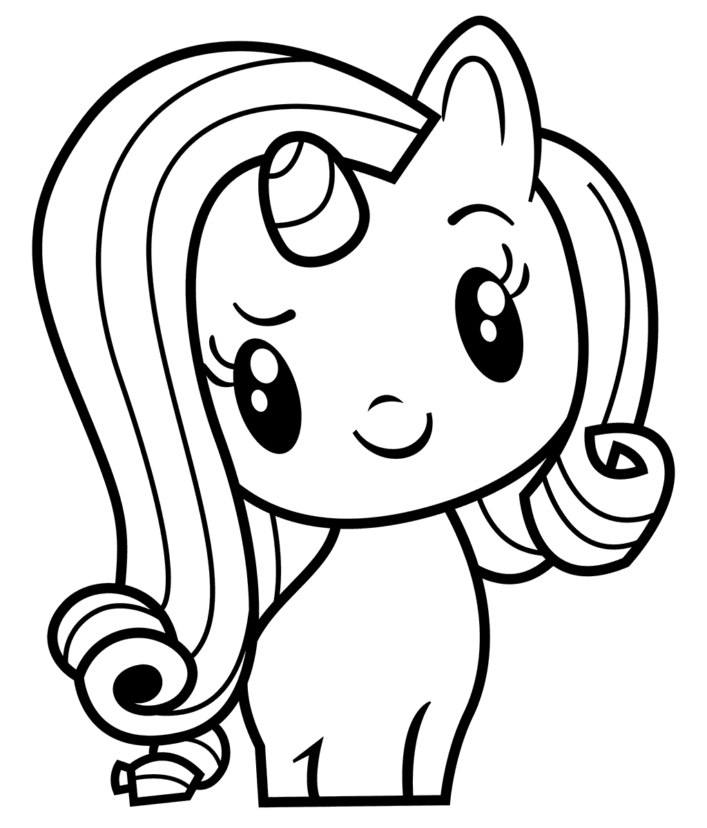 Coloriage Rarity la Licorne Élégante - Cutie mark crew à imprimer